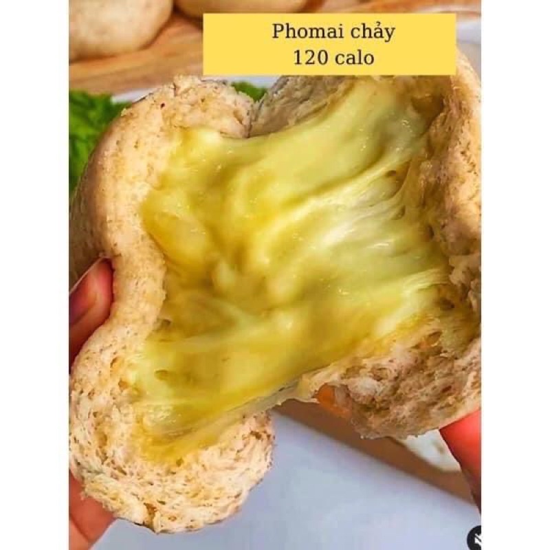 Bánh Bao Nguyên Cám Nhân Phomai Kéo Sợi Eatclean Dành Cho Người Ăn Kiêng