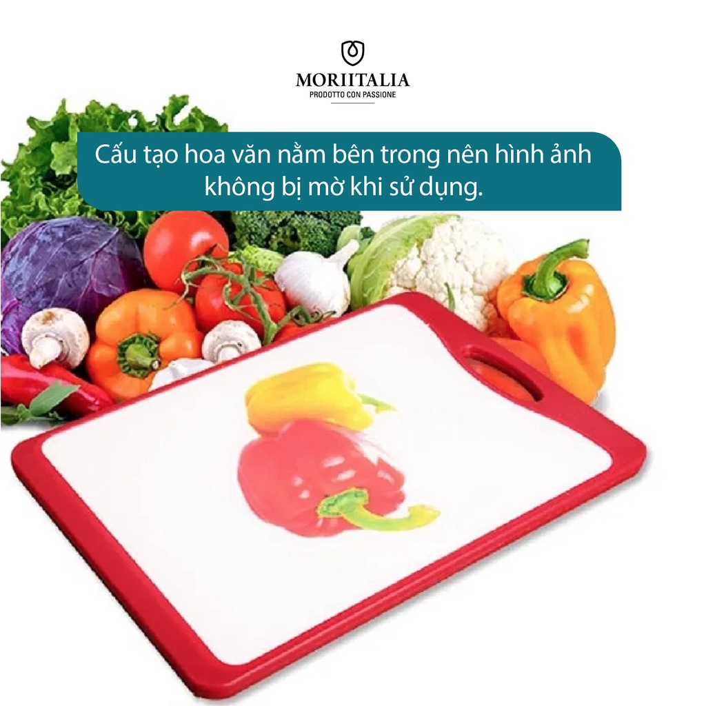 Thớt nhựa Homeselect gọn nhẹ độ kháng khuẩn cao Moriitalia - CX0002/7563