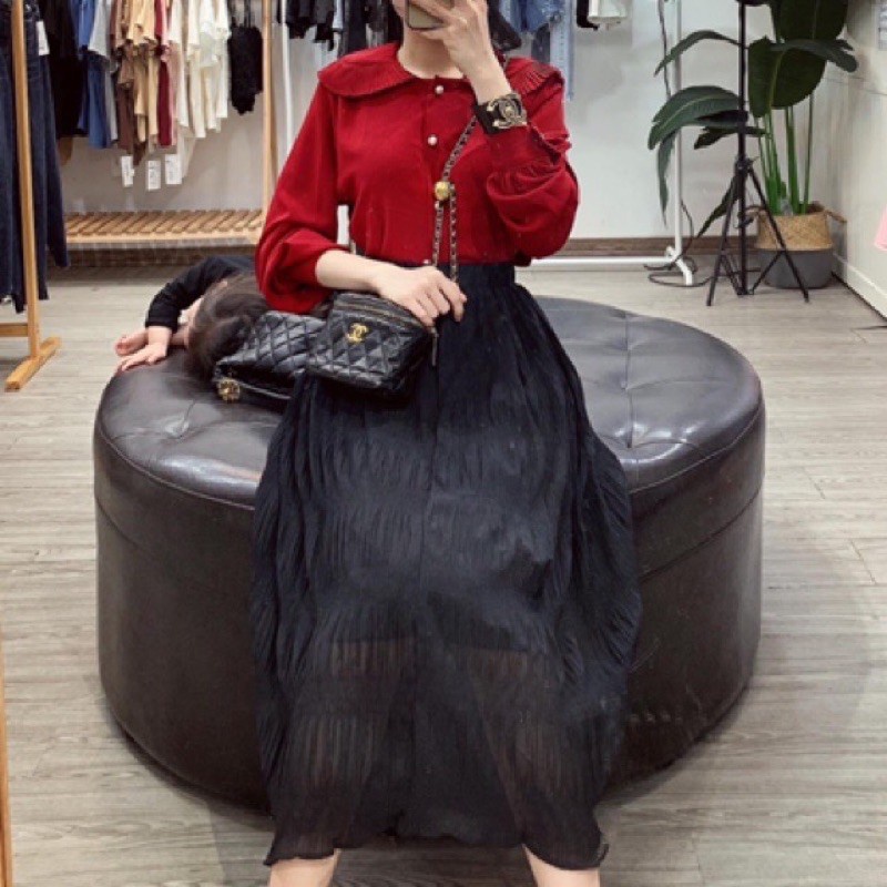 Chân váy voan nhăn Hàn quốc chất đẹp Quảng Châu - FREE SHIP | BigBuy360 - bigbuy360.vn