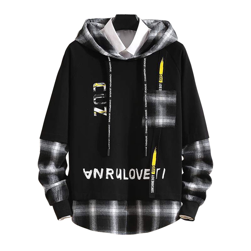 Áo Hoodies Nỉ Nam Thu Đông CUZ Phối Kẻ Sọc Có Mũ Trùm Đầu Thời Trang MENFASHION1989 AO TOP NAM 123