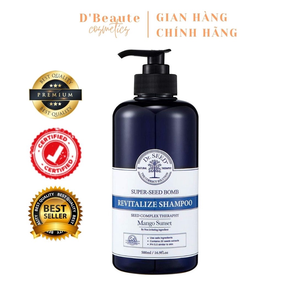 DẦU GỘI CHĂM SÓC TÓC VÀ BẢO VỆ DA ĐẦU SUPER SEED BOMB REVITALIZE SHAMPOO - Hàn Quốc chính hãng