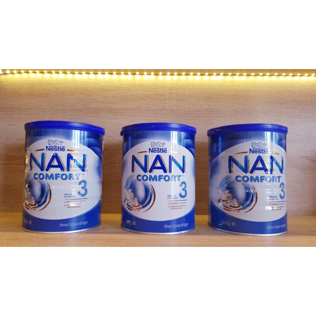 Sữa Bột Nestle NAN Comfort 3 800Gr dành cho bé từ 1 tuổi