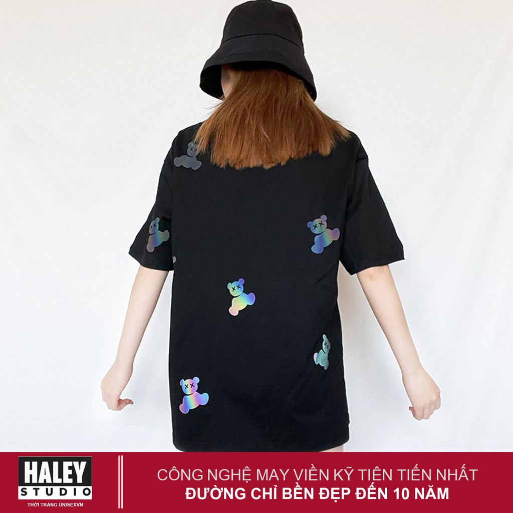 Áo Thun Phản Quang 7 màu Triumpha Unisex CTN447 Tay Lỡ Form Rộng Nam Nữ phong cách Hàn Quốc Haley