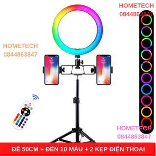 ĐÈN LIVESTREAM RGB 10 MÀU CHO TIKTOKER BÁN HÀNG, CHỤP HÌNH MAKE UP LIVE STREAM ,MAKEUP TRANG ĐIỂM