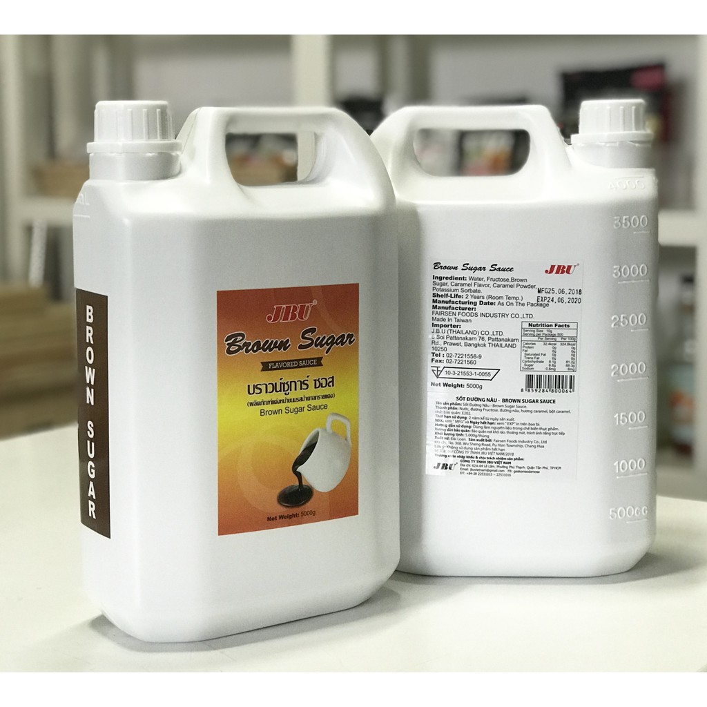 Syrup đường đen - combo 2 can 5kg