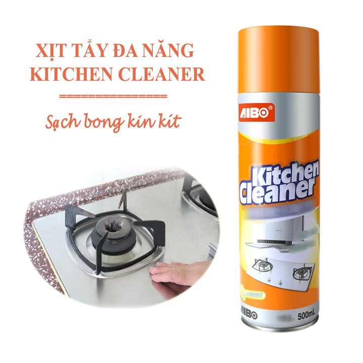 Chai Xịt Tẩy Rửa Bếp Đa Năng Kitchen Cleaner Màu Cam Tẩy Sạch Các Vết Bẩn Vết Dơ Dầu Mỡ
