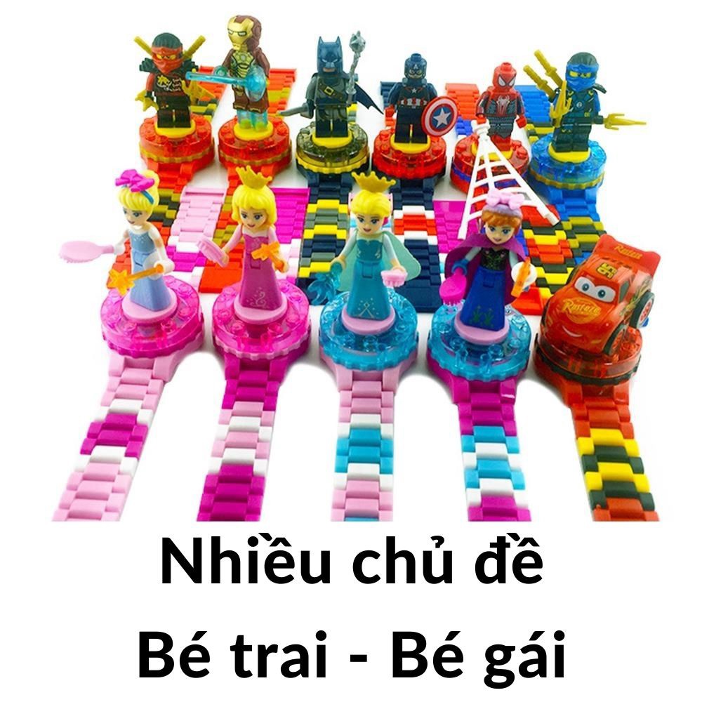 Đồng hồ điện tử đeo tay trẻ em con quay nhiều mô hình đồ chơi