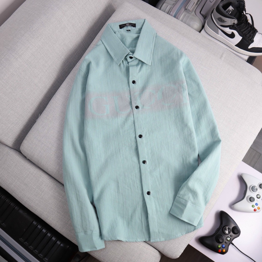 Áo sơ mi nam tay dài chất đũi mẫu mới siêu đẹp