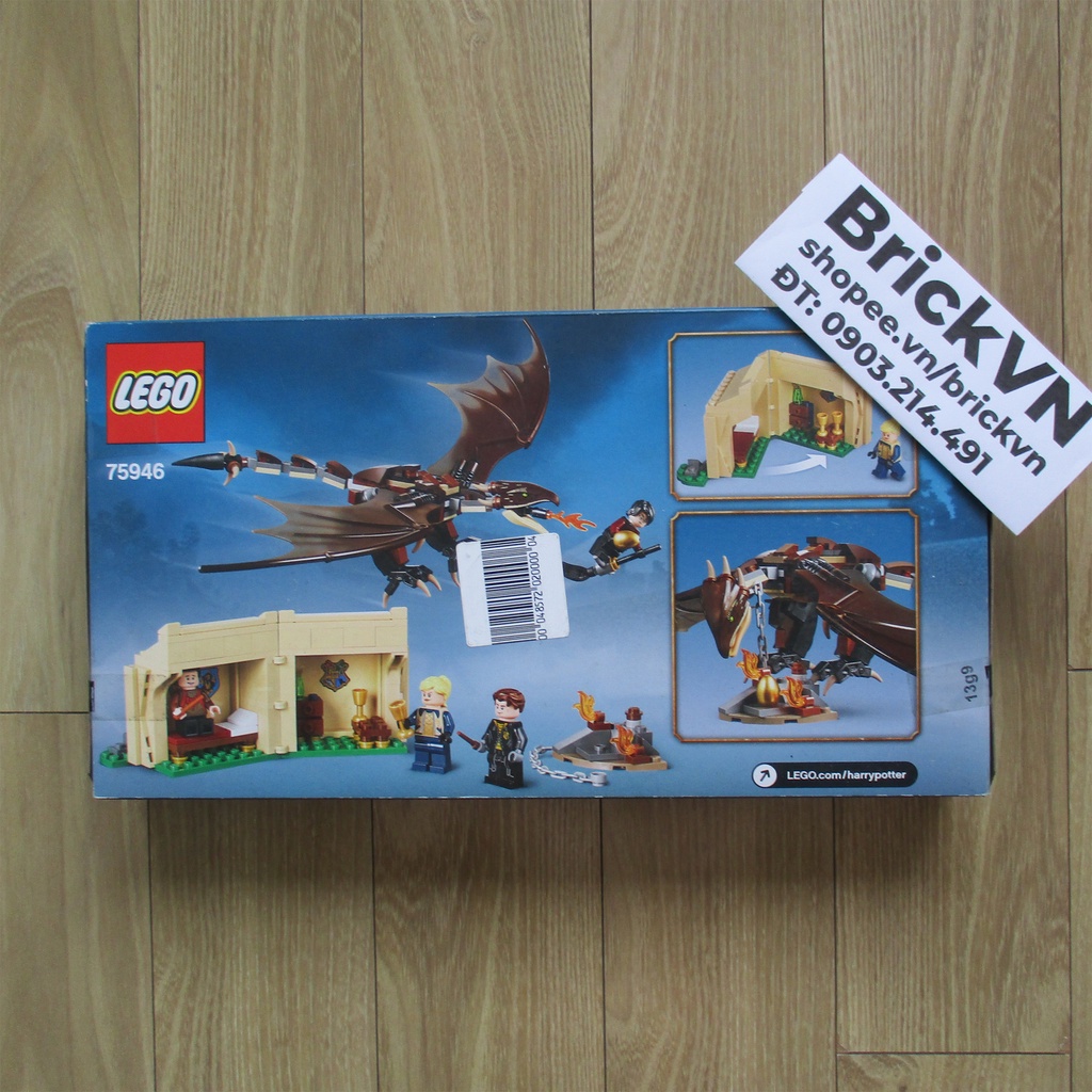 LEGO Harry Potter 75946 Đối Đầu Rồng Đuôi Gai