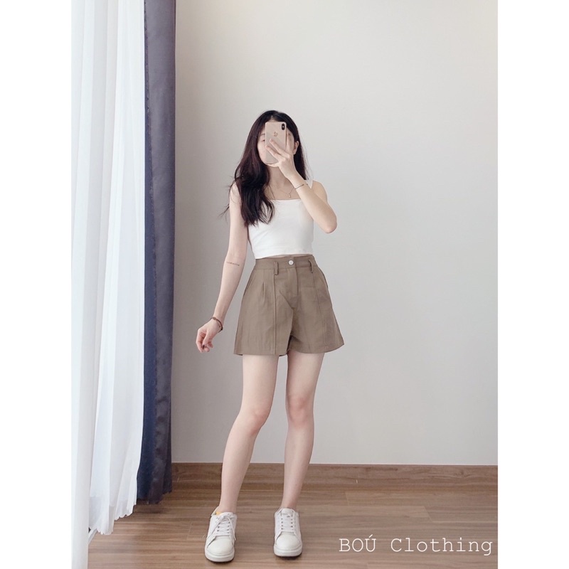 Quần short nữ 612 kèm dây lưng (Ảnh thật)