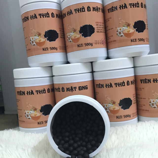 [Mã GROSALE2703 giảm 8% đơn 250K] 1kg viên hoàn hà thủ ô mật ong đã chế đậu đen