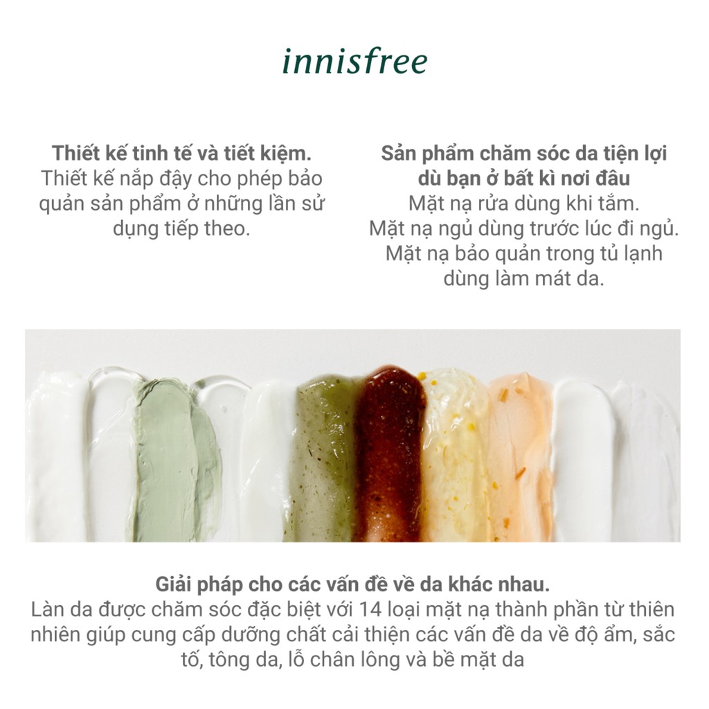 Mặt nạ rửa dạng hủ từ đá núi lửa innisfree Capsule Recipe Pack Volcanic Cluster 10ml | BigBuy360 - bigbuy360.vn