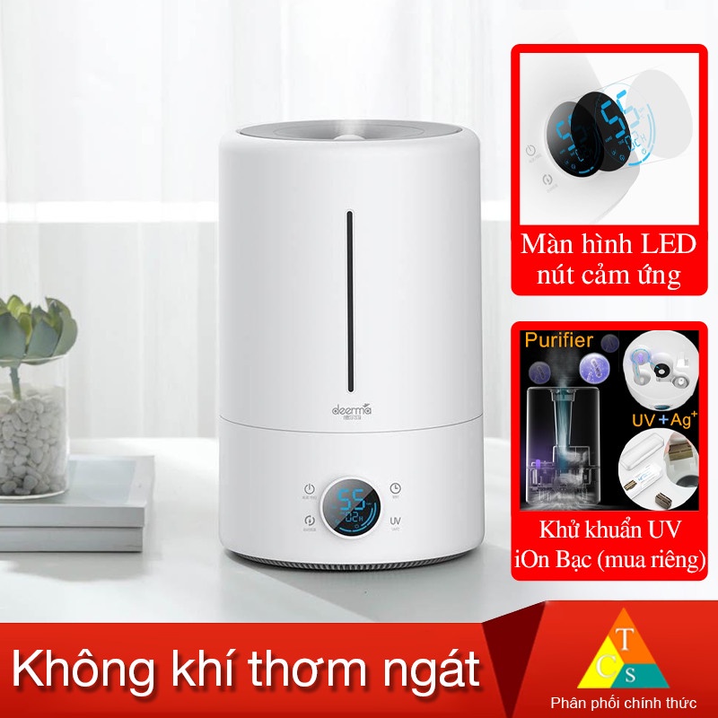 Máy tạo ẩm Deerma F628s hỗ trợ diệt khuẩn, xông tinh dầu cao cấp