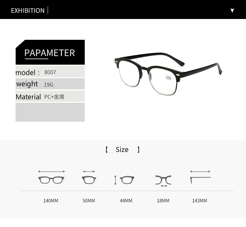 Mắt Kính Đọc Sách/ Đọc Sách Điện Thoại Bằng Nhựa resin Cho Nam Và Nữ