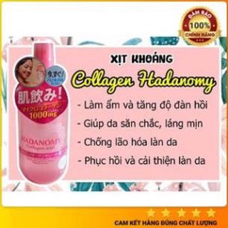 Xịt khoáng Hadanomy Collagen Mist 100mg chai 250ml [HÀNG NHẬT NỘI ĐỊA]