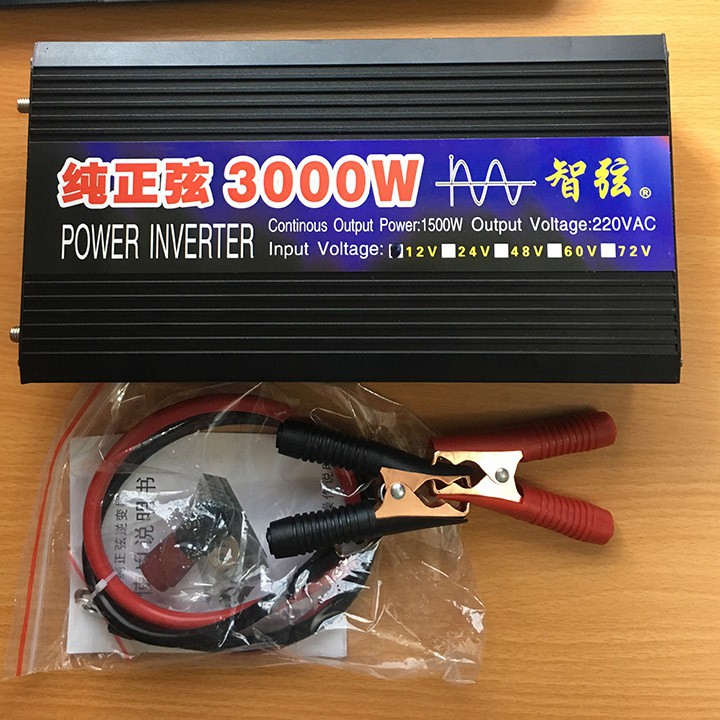 Máy kích đổi nguồn điện inverter 3000W từ 24v - 220v