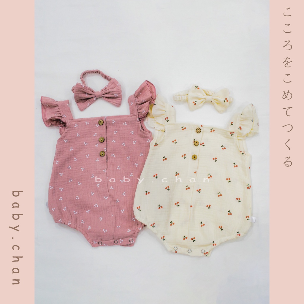 Áo liền quần bé sơ sinh kèm nơ, bodysuit bé sơ sinh kèm mũ, 3 tháng, 6 tháng, 1 tuổi, 2 tuôi