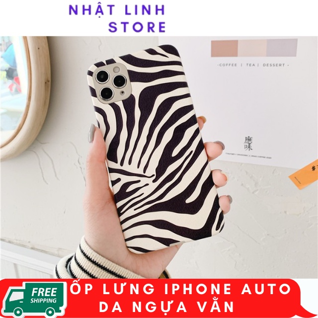 Ốp lưng iphone Auto Da Ngựa Vằn Thích hợp iphone 11,12 pro max,12,12 pro,11 pro max,11 pro,7 plus,7,xs max,8g,