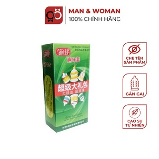 Bao cao su Gân Gai Bi Khủng Extra Sensitive Hộp 6 cái CON034