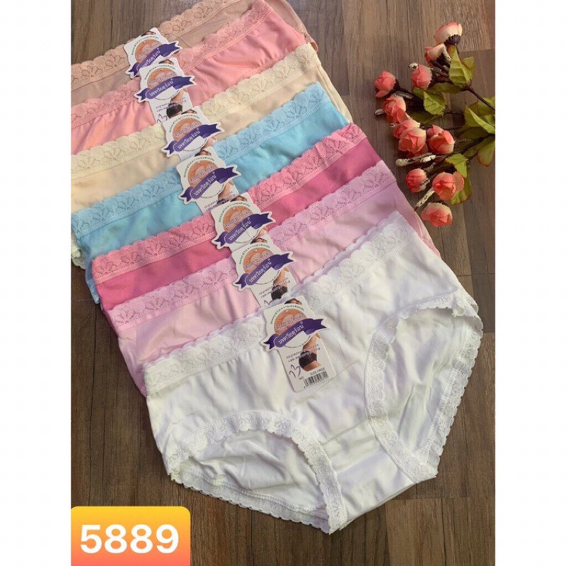 Quần Lót Cotton Viền Ren Thái 5889