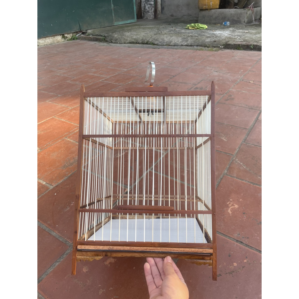 Khung lồng ép mộc nan cáp quang cho chào mào dễ ráp - chắc chắn