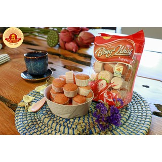 COMBO 4 GÓI BÁNH BÔNG NHÀI MIX 4 VỊ(CAM,TRÀ XANH, VANI, DÂU)