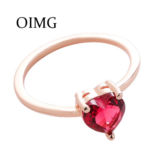 OIMG  Nhẫn Đính Đá Zircon Kiểu Dáng Dễ Thương Xinh Xắn Cho Nữ