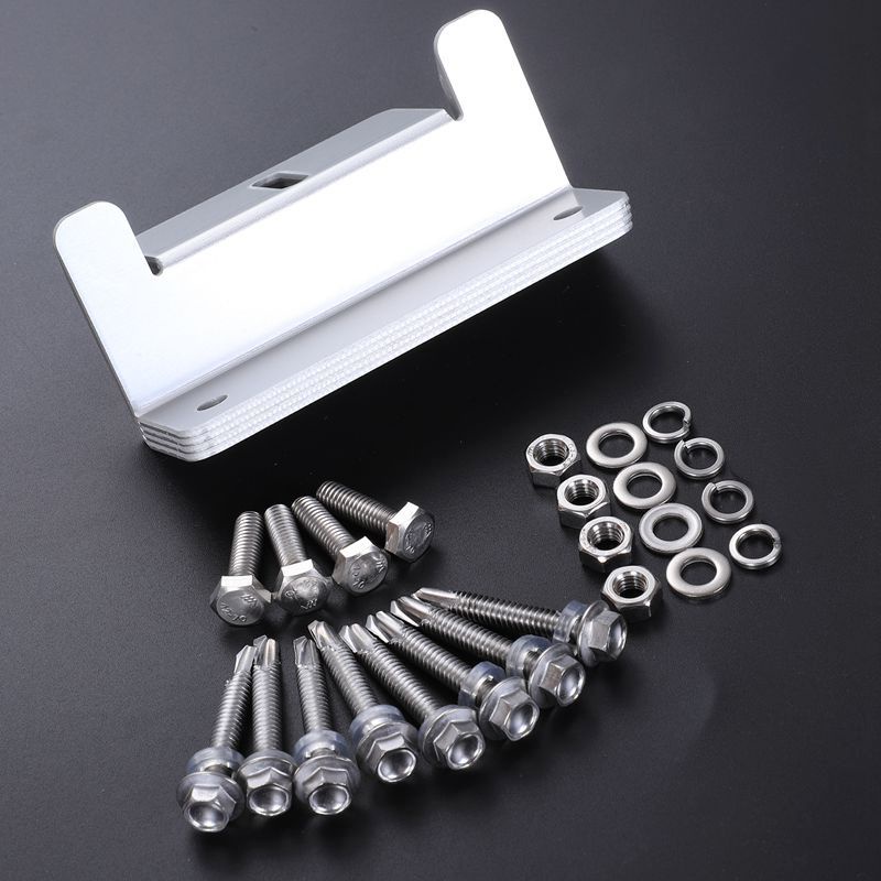 Bộ 4 Khung Chữ Z Bằng Hợp Kim Nhôm Gắn Bảng Điều Khiển Năng Lượng Mặt Trời