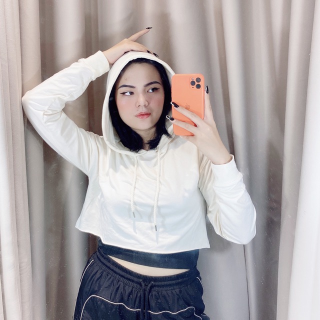 Hoodie [Bigsize][Sale Xả] dáng croptop