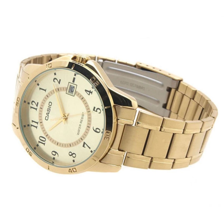 Đồng hồ nam dây kim loại Casio chính hãng Anh Khuê MTP-V004G-9BUDF