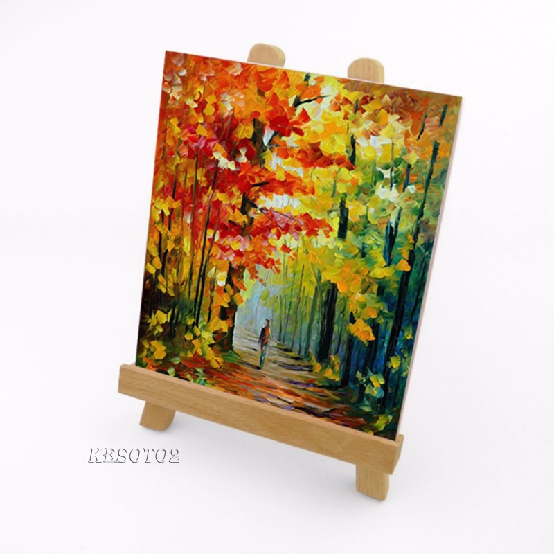 Set 2 / 10 Giá Đỡ Ba Chân Mini Bằng Gỗ Thông Dành Cho Trưng Bày Tranh Ảnh