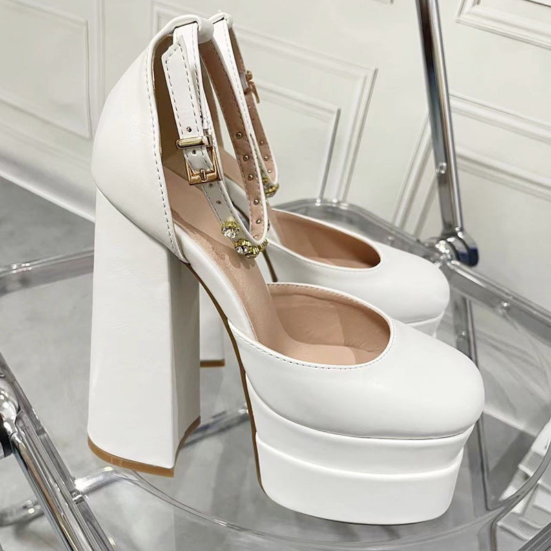 Xăng đan Mũi Vuông Gót Dày Thời Trang Dành Cho Nữ size 35-42