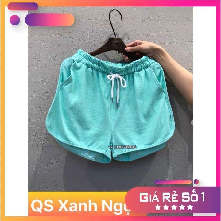 Quần short, quần đùi nữ vải thun da cá cạp cao dây rút, freesize 40-57kg rất đẹp và thoải mái