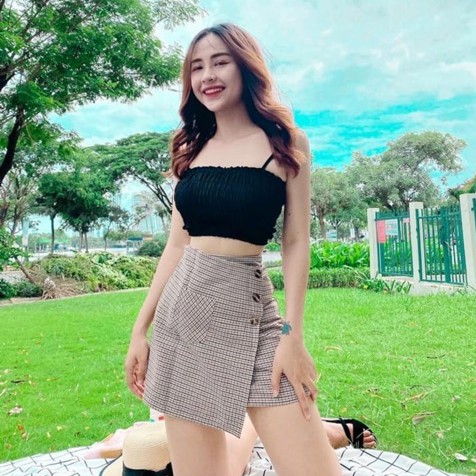 Áo 2 dây ống nhúm voan (Video)