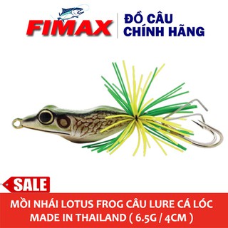 [SIÊU NHẠY] Mồi nhái giả câu cá lóc đồng, cá lóc bông, cá lóc hồ dịch vụ Lotus Frog câu lure cá lóc - Made In Thái Lan
