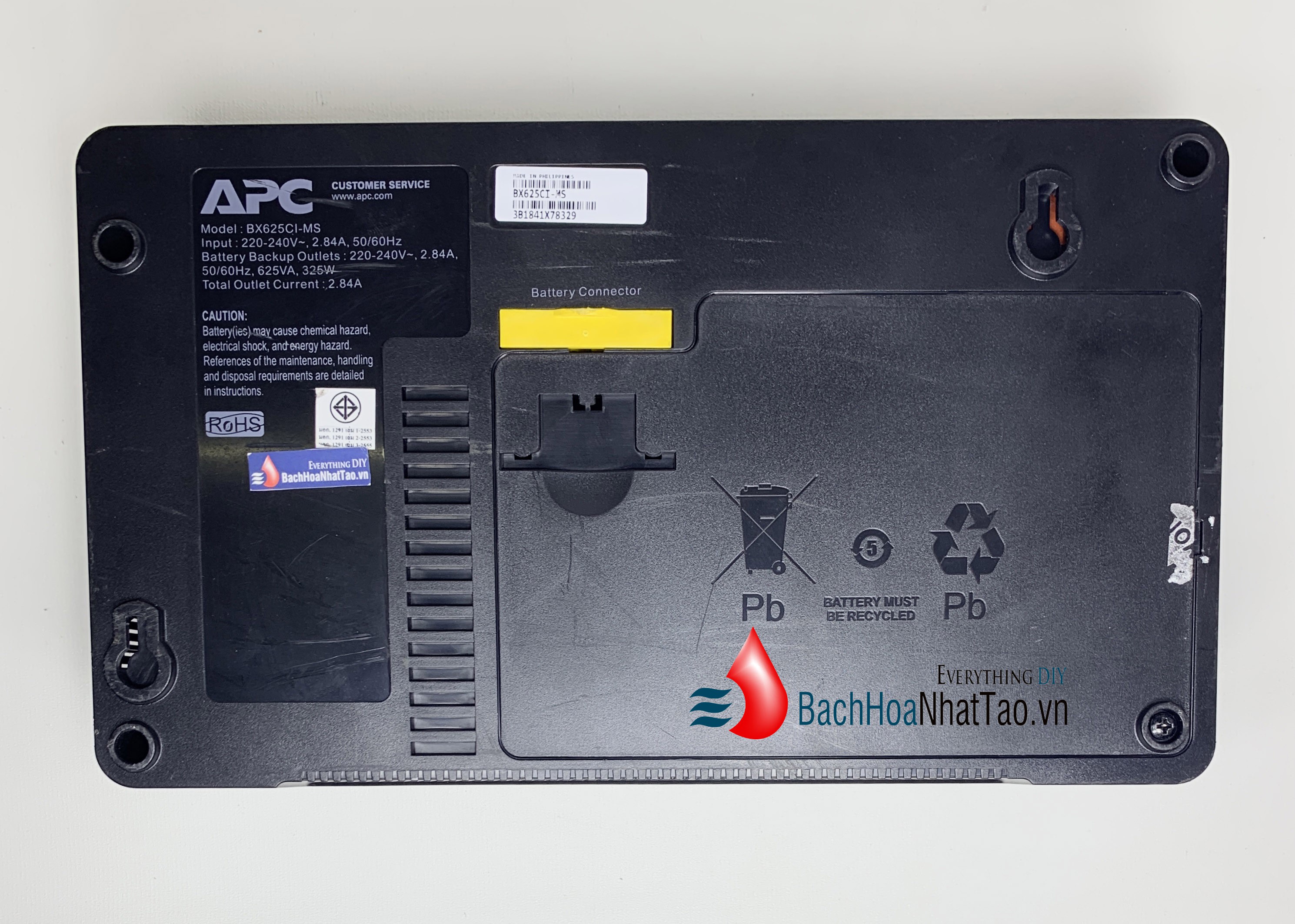 Bộ lưu điện ups APC 625va không bình acqui