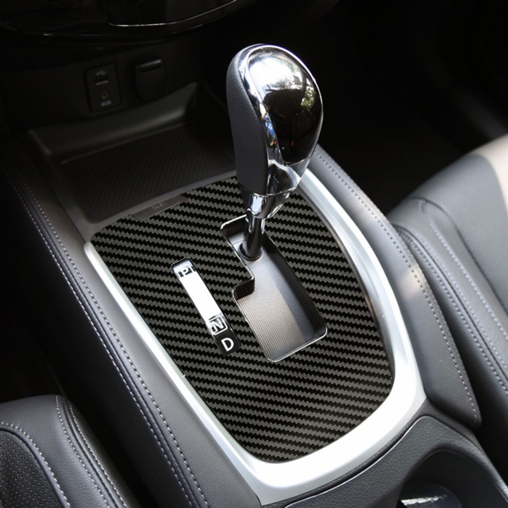 Miếng Dán Đề Can In Họa Tiết Sợi Carbon Bảo Vệ Bảng Điều Khiển Cần Gạt Số Cho Nissan X-Trail T32 2014-2020