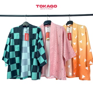 Áo khoác Haori Tokago, áo Kimono hóa trang nhân vật Kimetsu no Yaiba anime nam nữ form rộng
