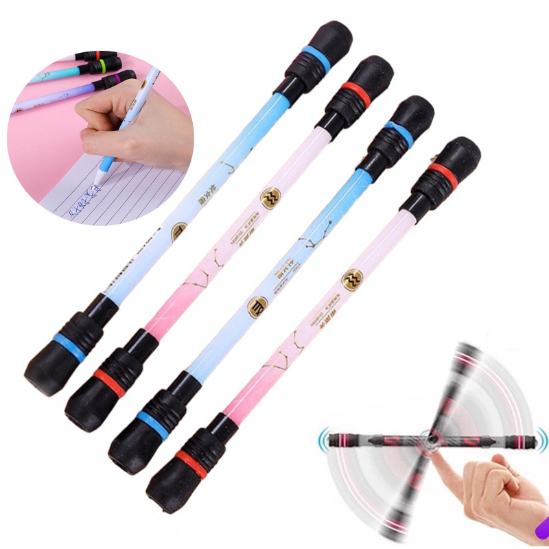 Bút Gel Xoay Hình 12 Chòm Sao Màu Đen Giúp Giảm Căng Thẳng Cho Trẻ Em