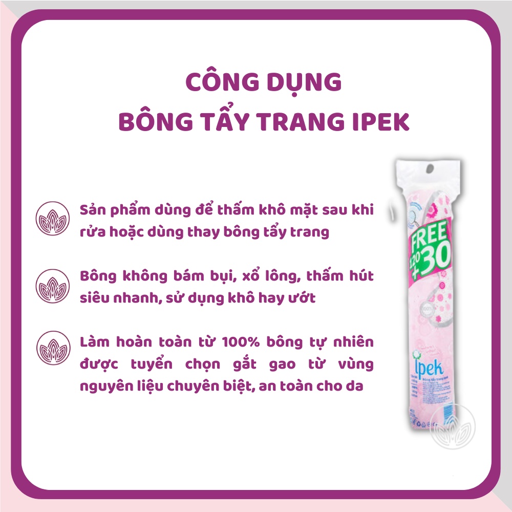 Bông Tẩy Trang IPek Thổ Nhĩ Kỳ