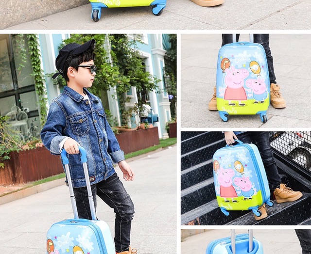 Vali kéo cho bé nhiều mẫu in2mặt mới nhất 2021 vali elsa, doraemon, siêu nhân, kitty