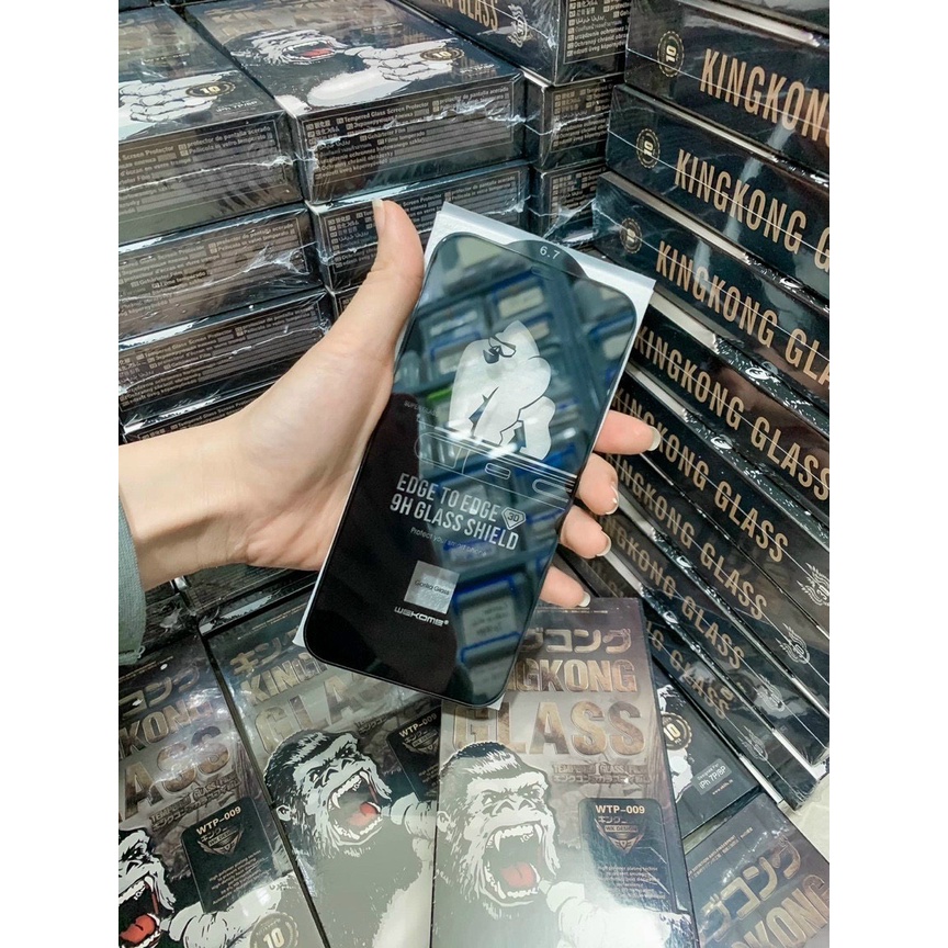 Cường lực KingKong iphone 0.1 siêu cứng, siêu bền, iphone 6/6s plus. 7/8plus, ip XSM, ip11pro max, ip 12 pro max ...