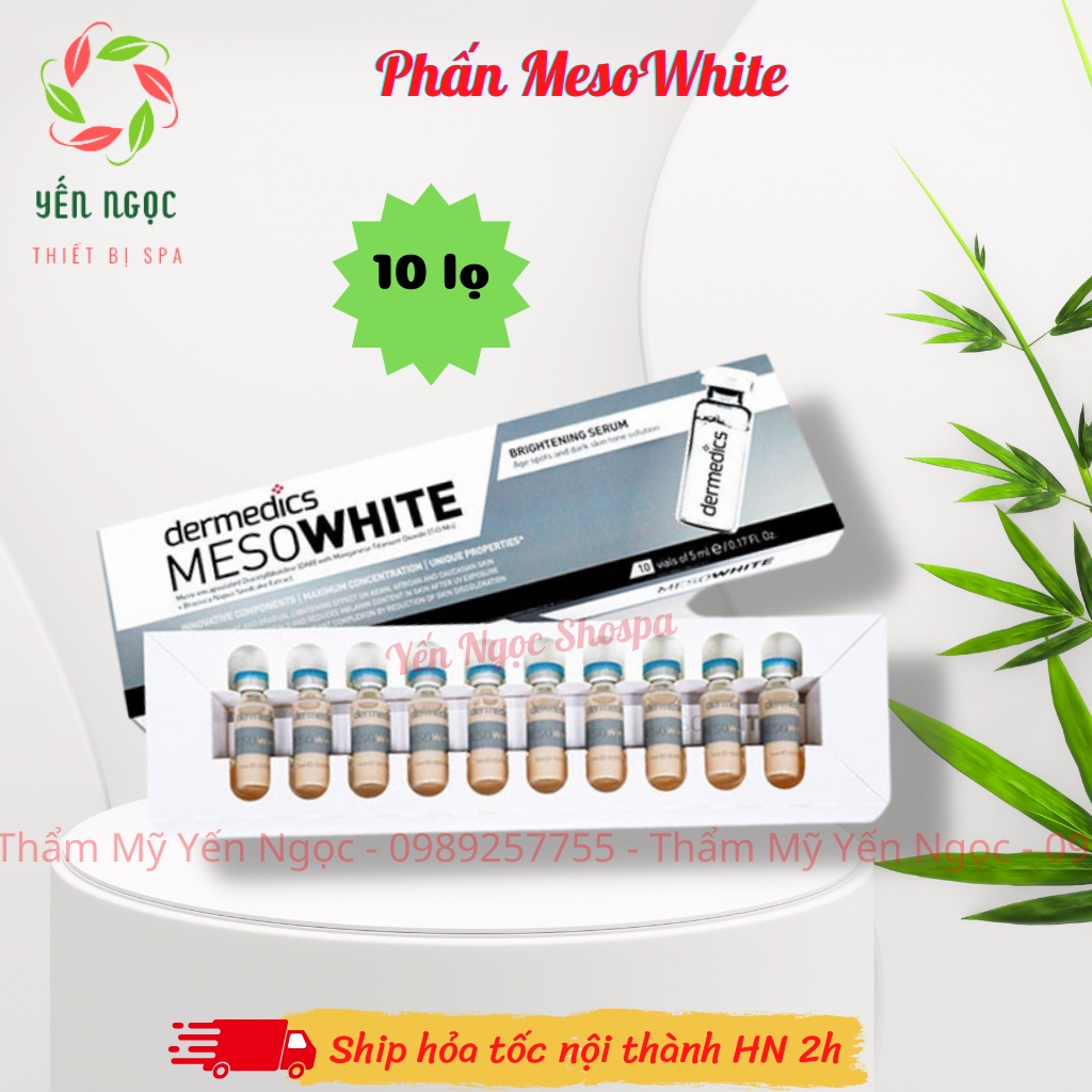 Phấn cấy trắng Meso White Hộp 10 lọ