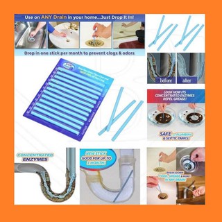 Vỉ 12 que thông cống nghẹt SANI STICKS thông cầu đa năng vỉ 12 que