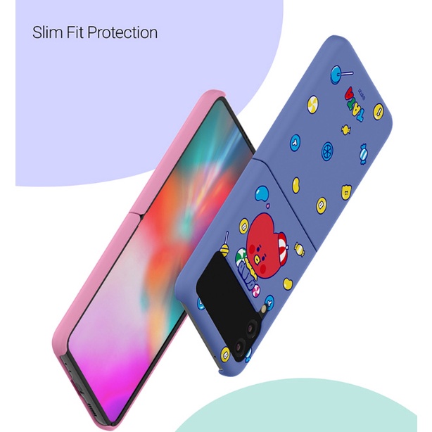 Bao da điện thoại in hình BT21 cho Samsung Galaxy Z FLIP 4 / Z FLIP4 5G