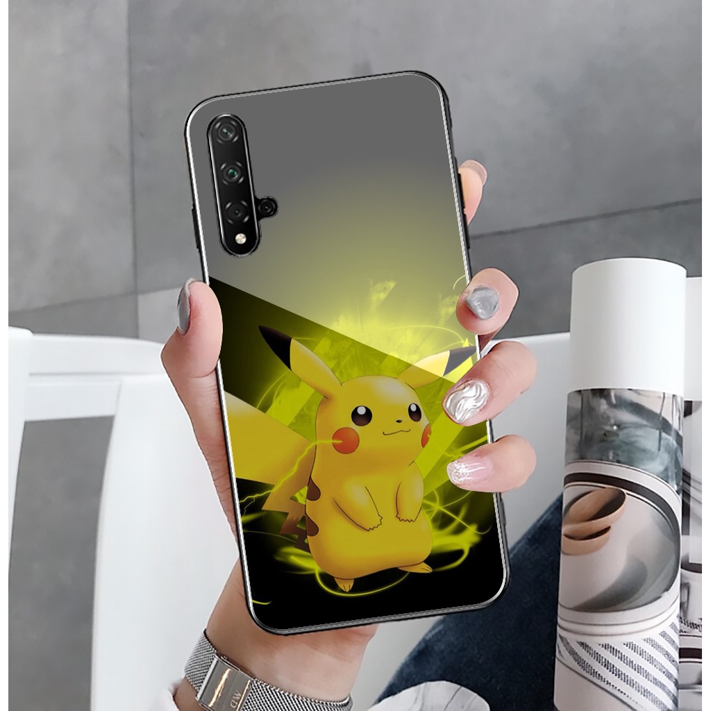 104S Pikachu Huawei Honor 7A 8X 9 10 Y6 Y9 P Smart Prime Pro Lite 2018 2019 Tempered Glass Case