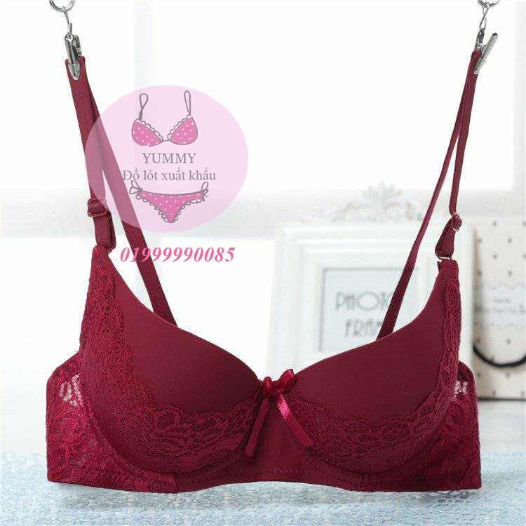 [Mã WA1606 giảm 15% đơn 99k] Áo lót mút trơn phối ren gom ngực đệm đẩy chân ngực | BigBuy360 - bigbuy360.vn