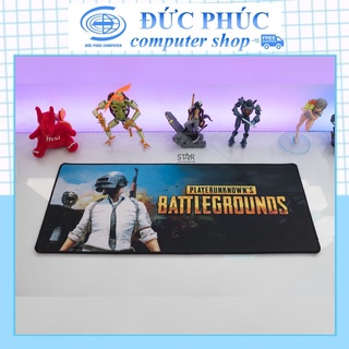 Lót Chuột - Lót chuột Cỡ Lớn Máy Tính Laptop PUBG Blue Bề Mặt Vải Siêu Mịn Di Chuột Mượt Mà