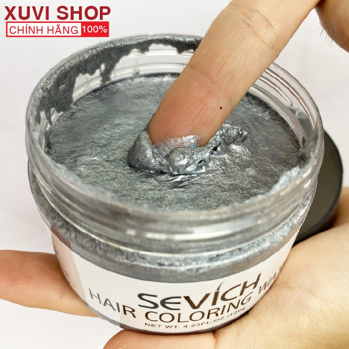 Sáp Vuốt Nhuộm Tóc Màu Xám Khói SEVICH 120g Chính Hãng Đổi Màu Tạm Thời - XUVI SHOP