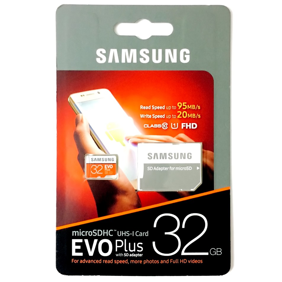 Thẻ Nhớ MicroSD Samsung Evo Plus 32Gb Chính Hãng BH 10 Năm